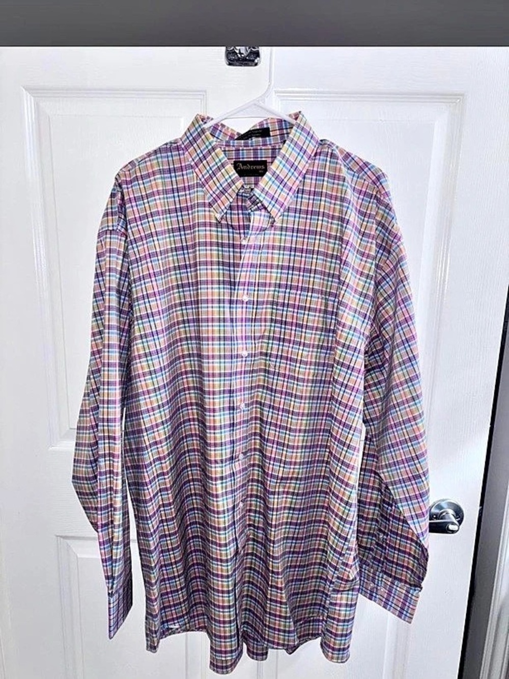 Andrew Christian Plaid Button Down Shirt Size XXL Like New
